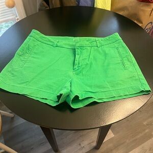 a.n.a Bright Green Cotton Blend Bermuda Shorts